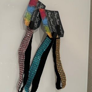 Set of 3 non-slip headbands